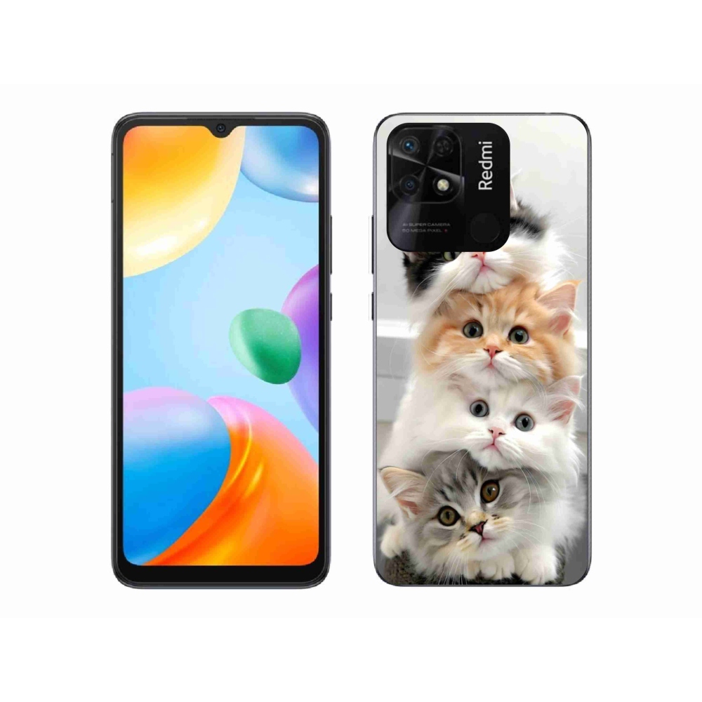 Gelový kryt mmCase na Xiaomi Redmi 10C - kočičí parta