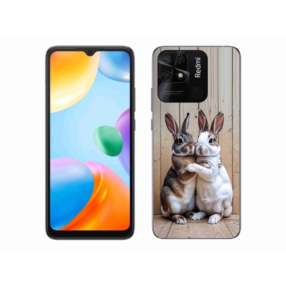 Gelový kryt mmCase na Xiaomi Redmi 10C - králičí pár