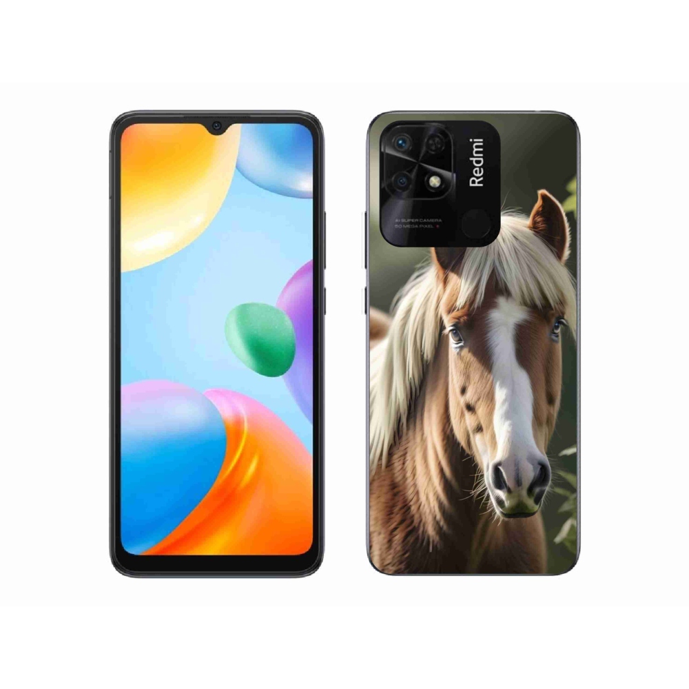 Gelový kryt mmCase na Xiaomi Redmi 10C - kůň se světlou hřívou