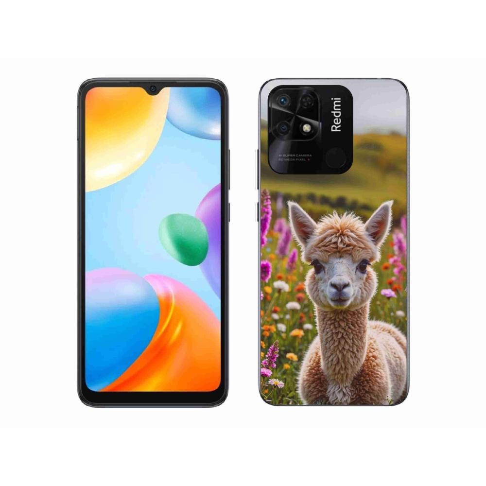 Gelový kryt mmCase na Xiaomi Redmi 10C - lama na louce