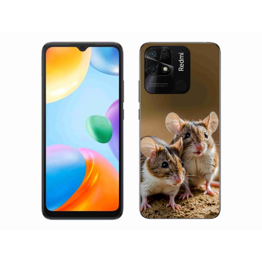 Gelový kryt mmCase na Xiaomi Redmi 10C - myší duo