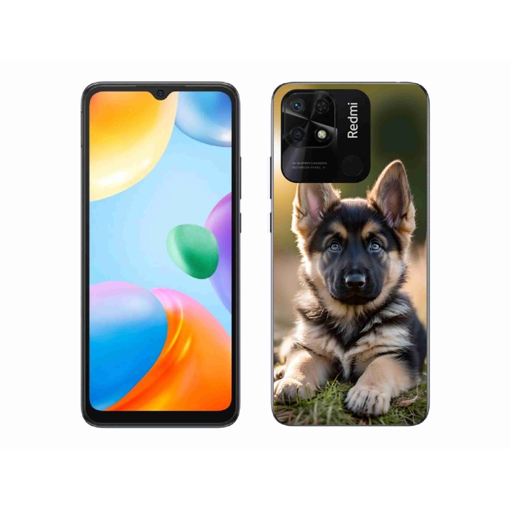 Gelový kryt mmCase na Xiaomi Redmi 10C - německý ovčák v přírodě