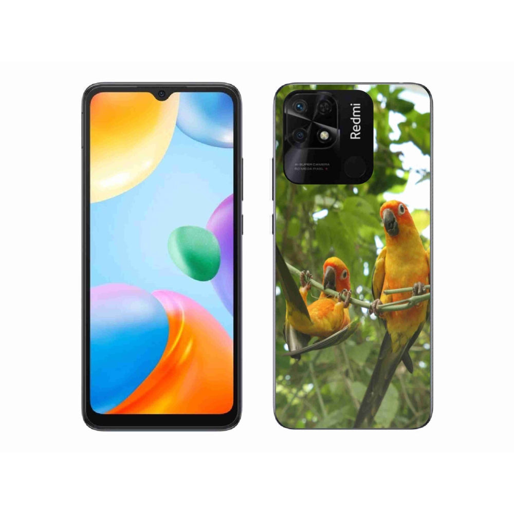 Gelový kryt mmCase na Xiaomi Redmi 10C - papoušci aratingy