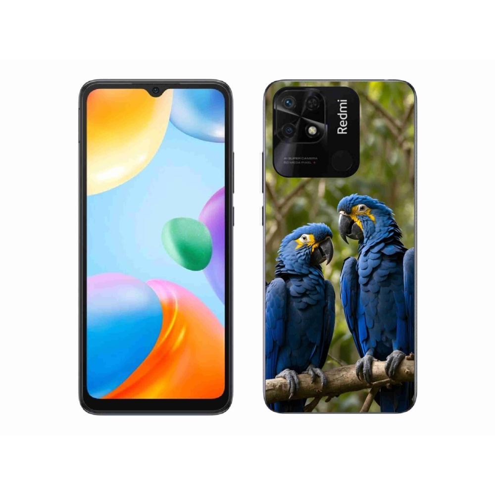 Gelový kryt mmCase na Xiaomi Redmi 10C - papouščí duo