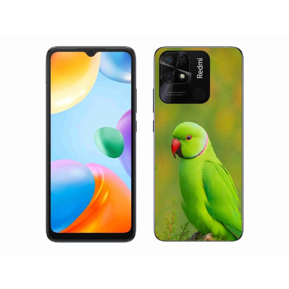 Gelový kryt mmCase na Xiaomi Redmi 10C - papoušek alexandr 2