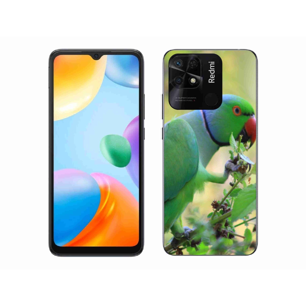 Gelový kryt mmCase na Xiaomi Redmi 10C - papoušek alexandr