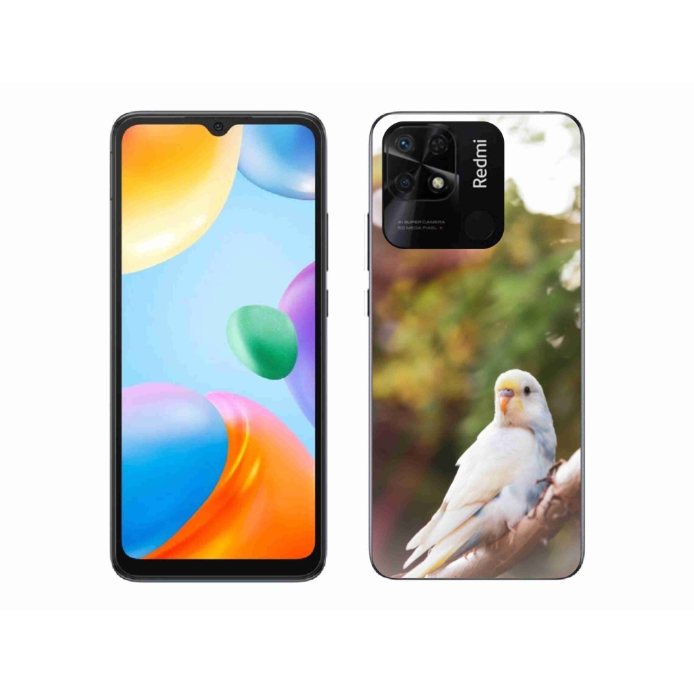 Gelový kryt mmCase na Xiaomi Redmi 10C - andulka bílá