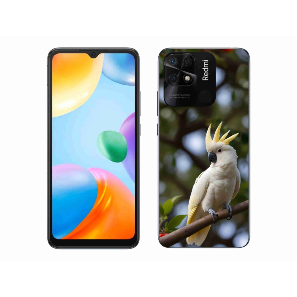 Gelový kryt mmCase na Xiaomi Redmi 10C - papoušek kakadu 3