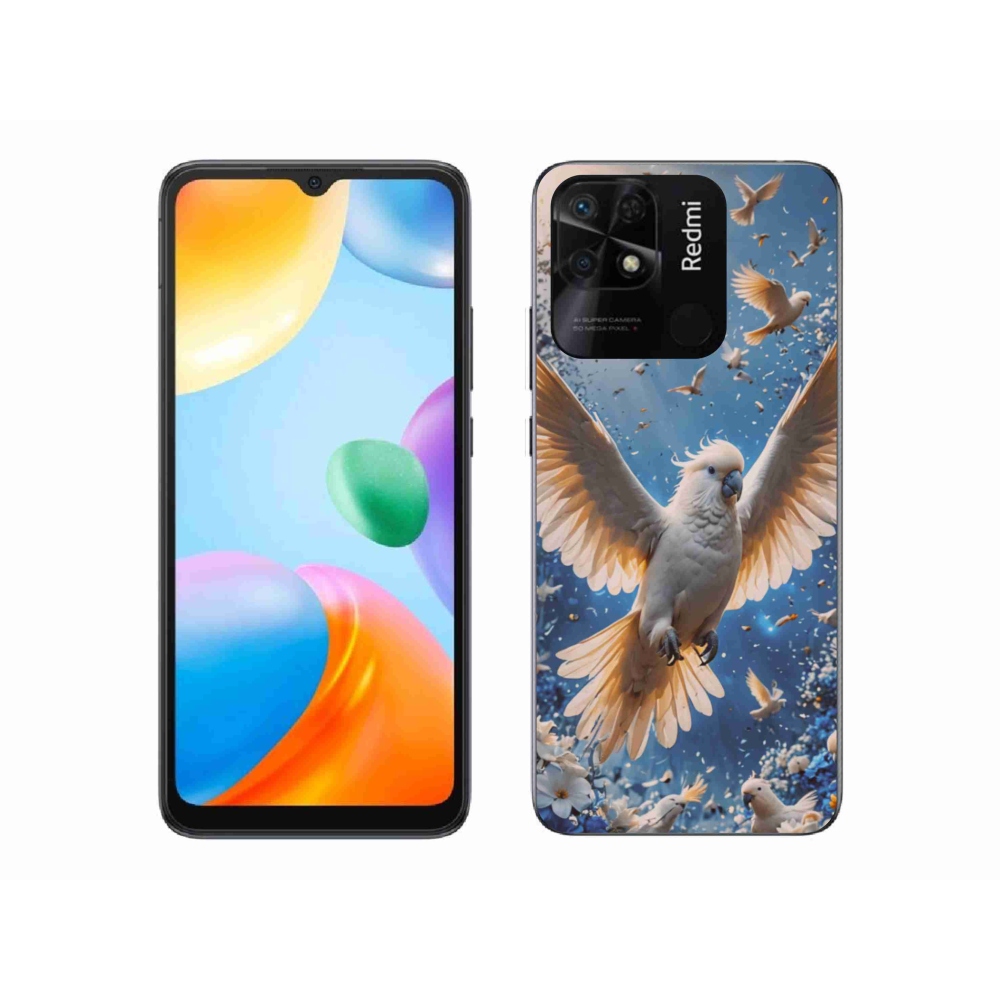 Gelový kryt mmCase na Xiaomi Redmi 10C - papoušek kakadu