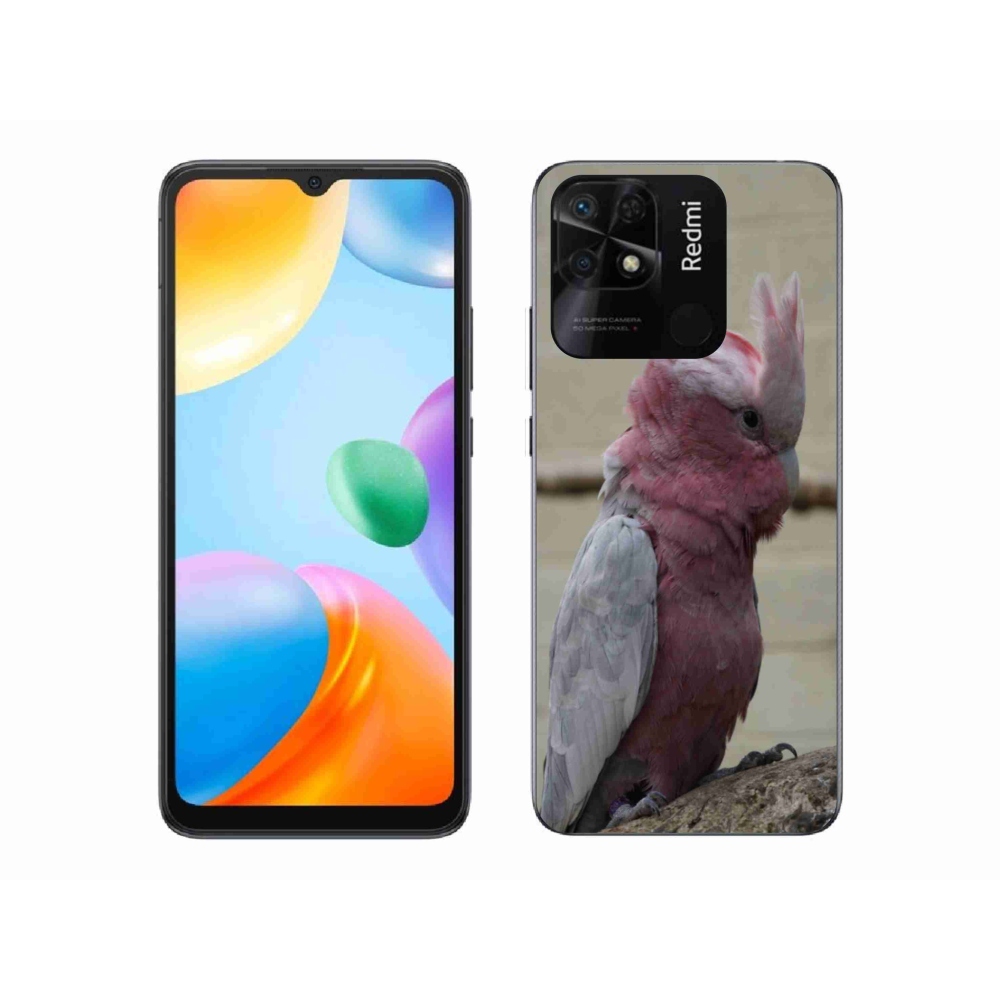 Gelový kryt mmCase na Xiaomi Redmi 10C - papoušek kakadu růžový