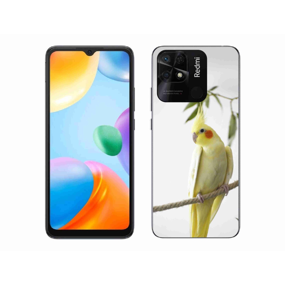 Gelový kryt mmCase na Xiaomi Redmi 10C - papoušek korela chocholatá
