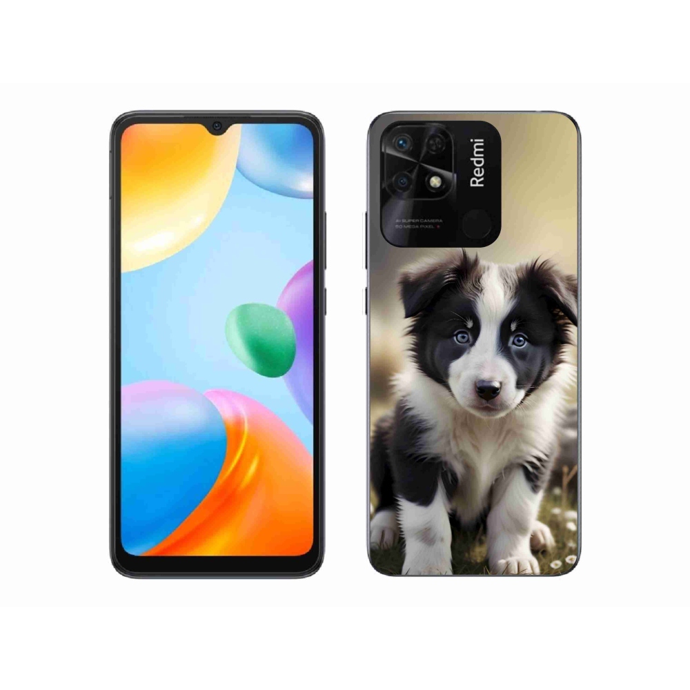 Gelový kryt mmCase na Xiaomi Redmi 10C - roztomilá border kolie