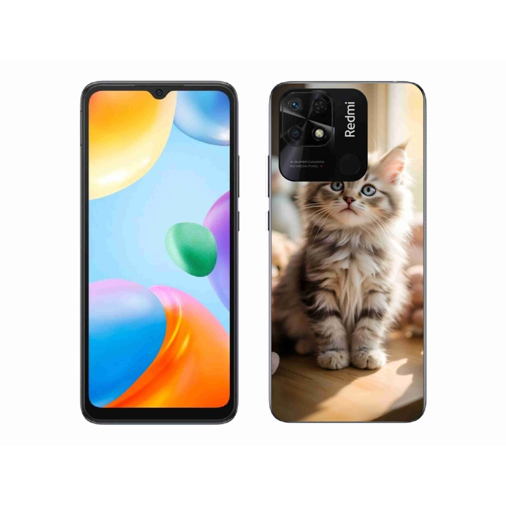 Gelový kryt mmCase na Xiaomi Redmi 10C - roztomilé kotě 10