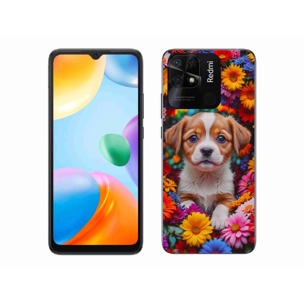 Gelový kryt mmCase na Xiaomi Redmi 10C - roztomilé štěně
