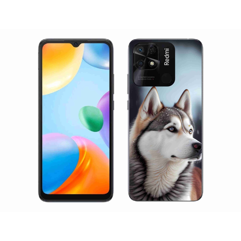 Gelový kryt mmCase na Xiaomi Redmi 10C - sibiřský husky