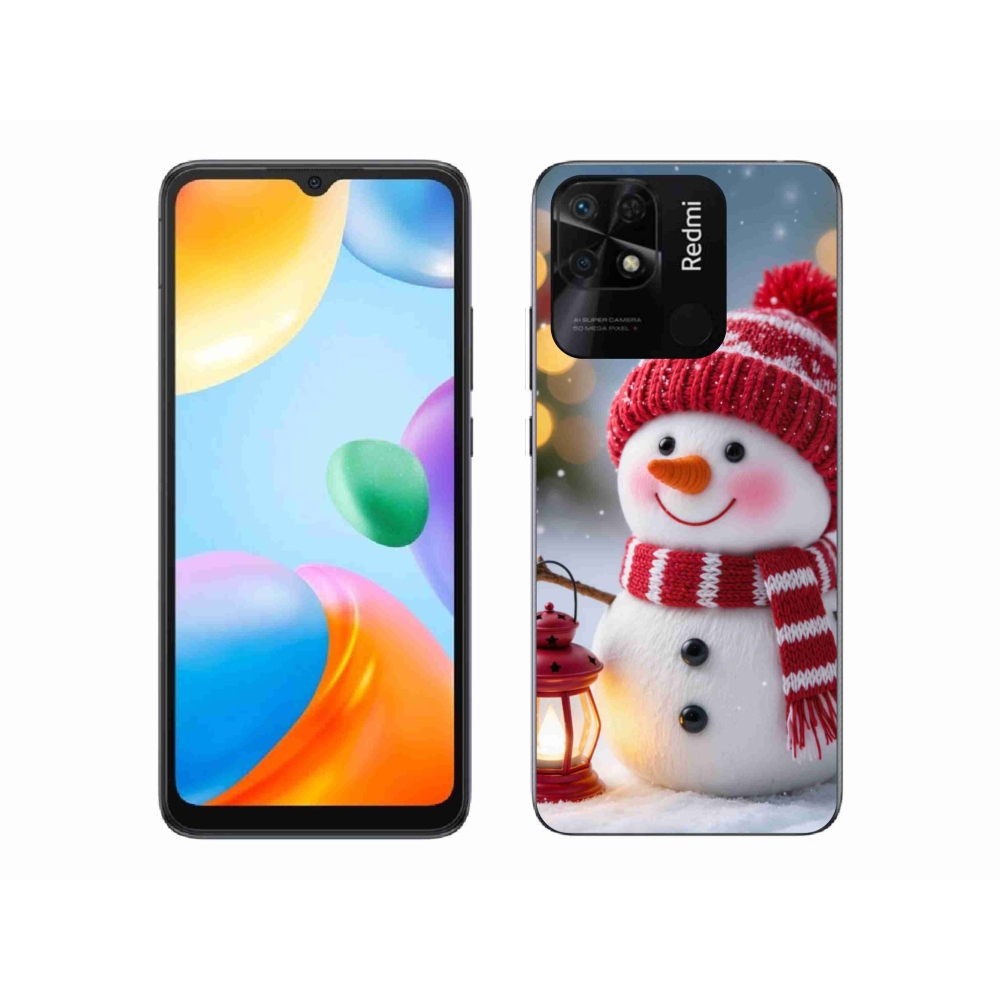 Gelový kryt mmCase na Xiaomi Redmi 10C - sněhulák 2