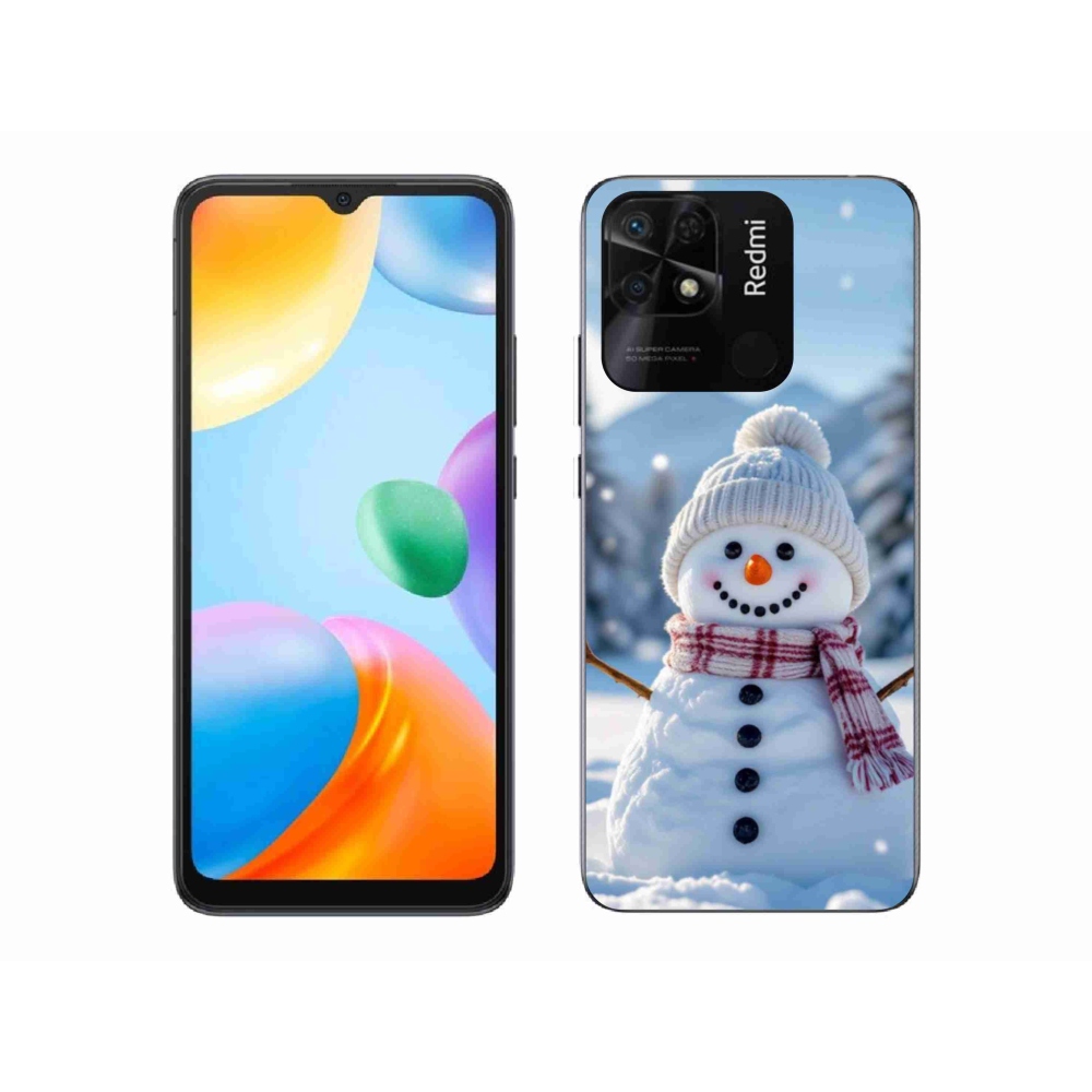 Gelový kryt mmCase na Xiaomi Redmi 10C - sněhulák 3