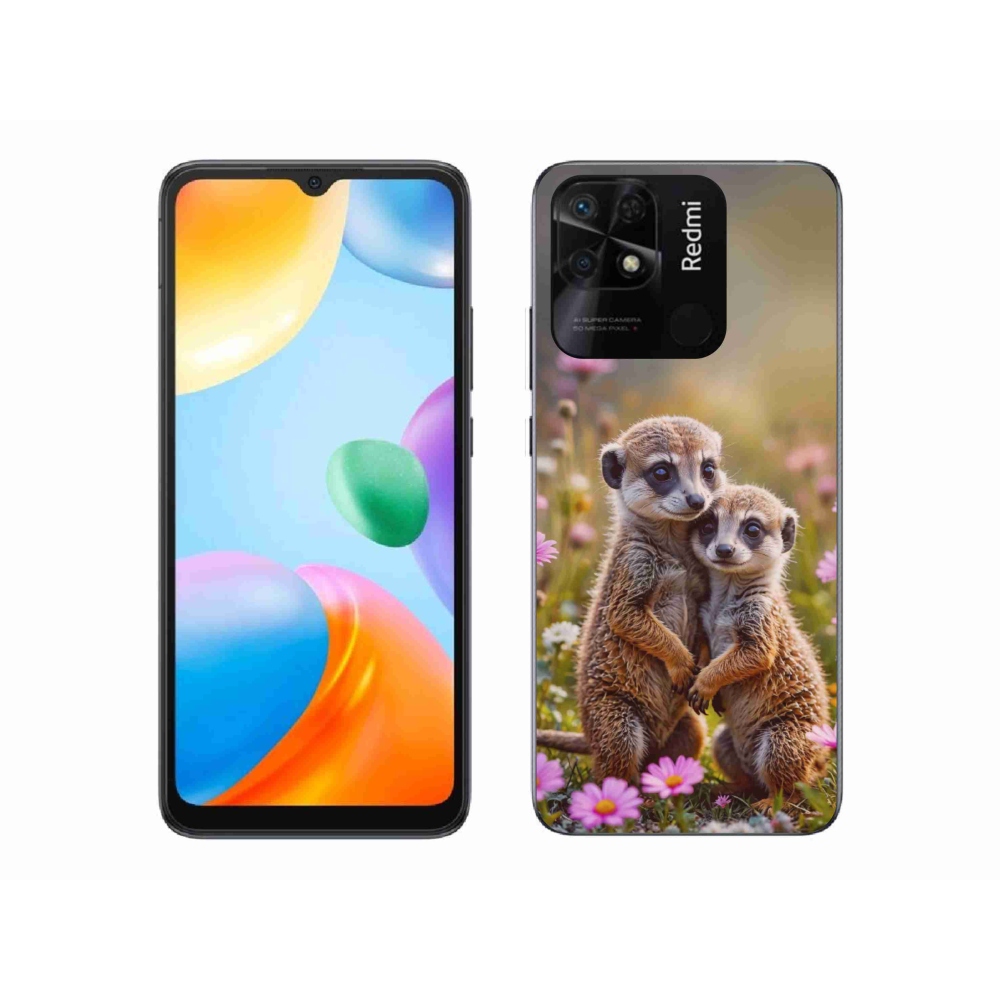 Gelový kryt mmCase na Xiaomi Redmi 10C - surikatí duo