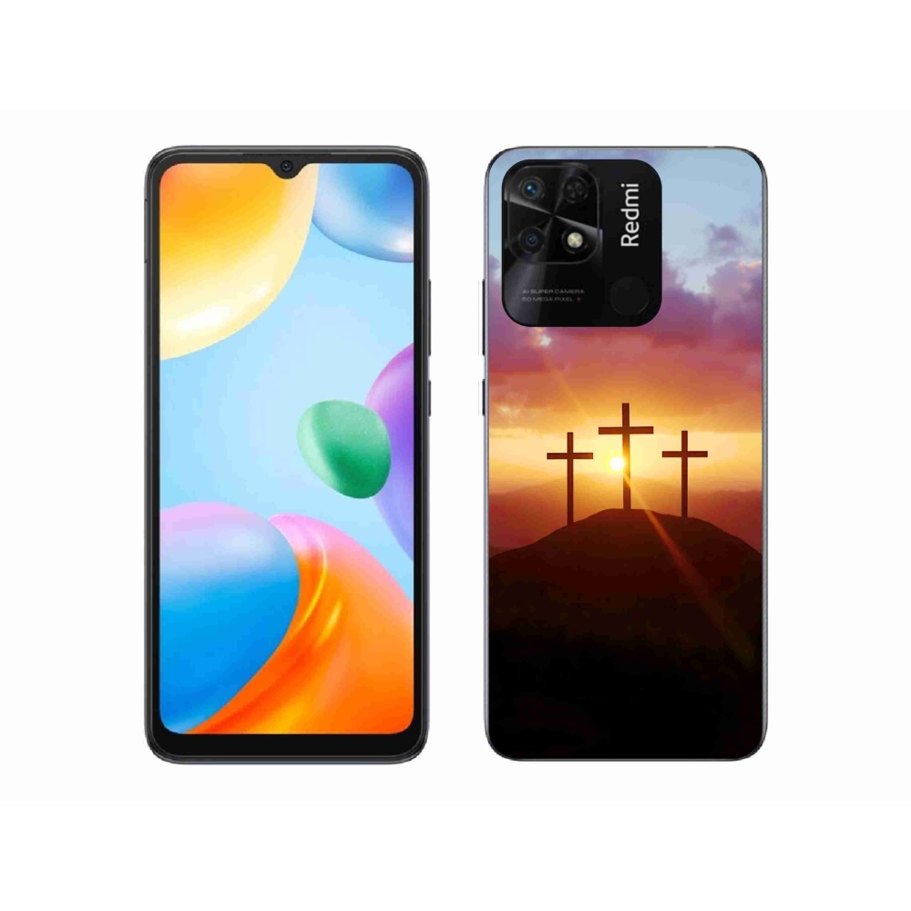 Gelový kryt mmCase na Xiaomi Redmi 10C - tři kříže