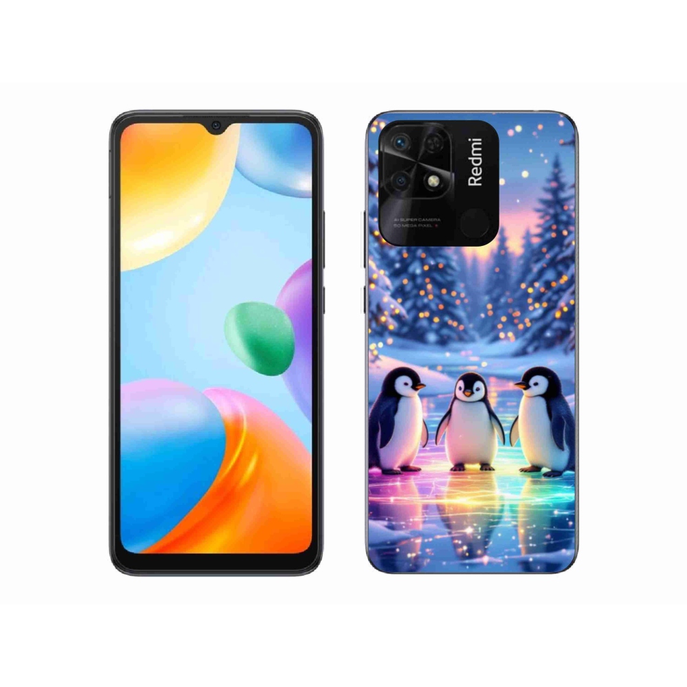 Gelový kryt mmCase na Xiaomi Redmi 10C - tučnáci