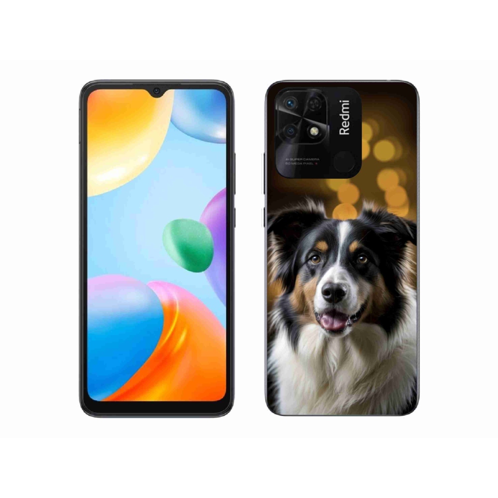 Gelový kryt mmCase na Xiaomi Redmi 10C - usměvavý australský ovčák