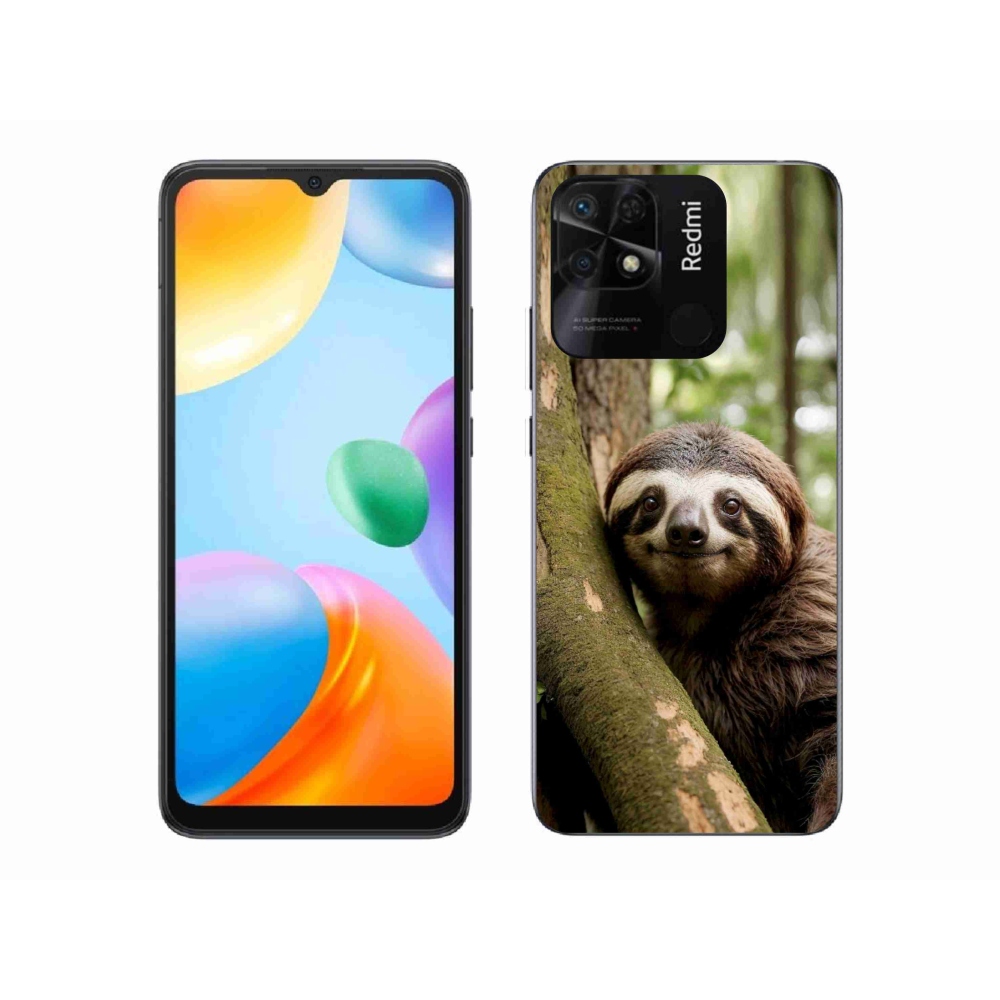 Gelový kryt mmCase na Xiaomi Redmi 10C - usměvavý lenochod