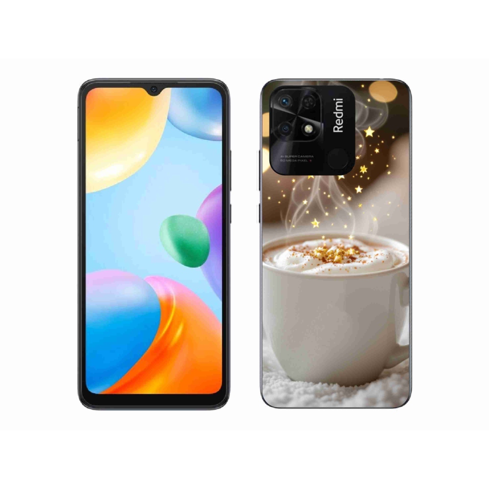 Gelový kryt mmCase na Xiaomi Redmi 10C - vánoční horký nápoj