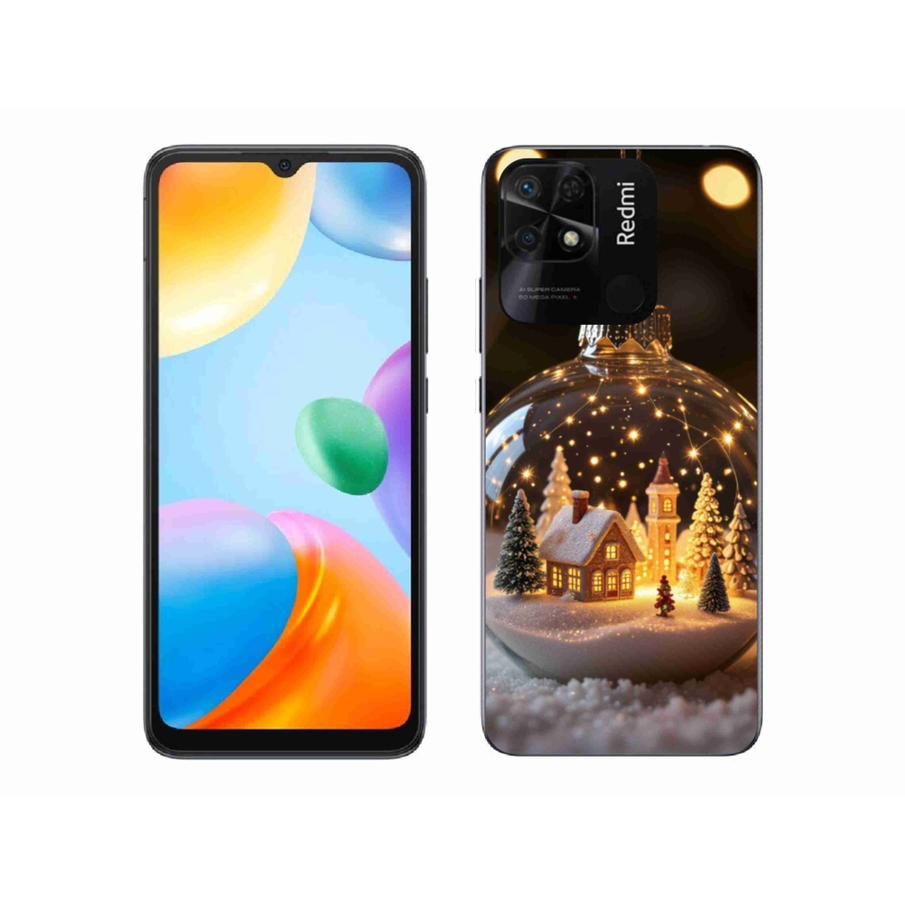 Gelový kryt mmCase na Xiaomi Redmi 10C - vánoční koule 3