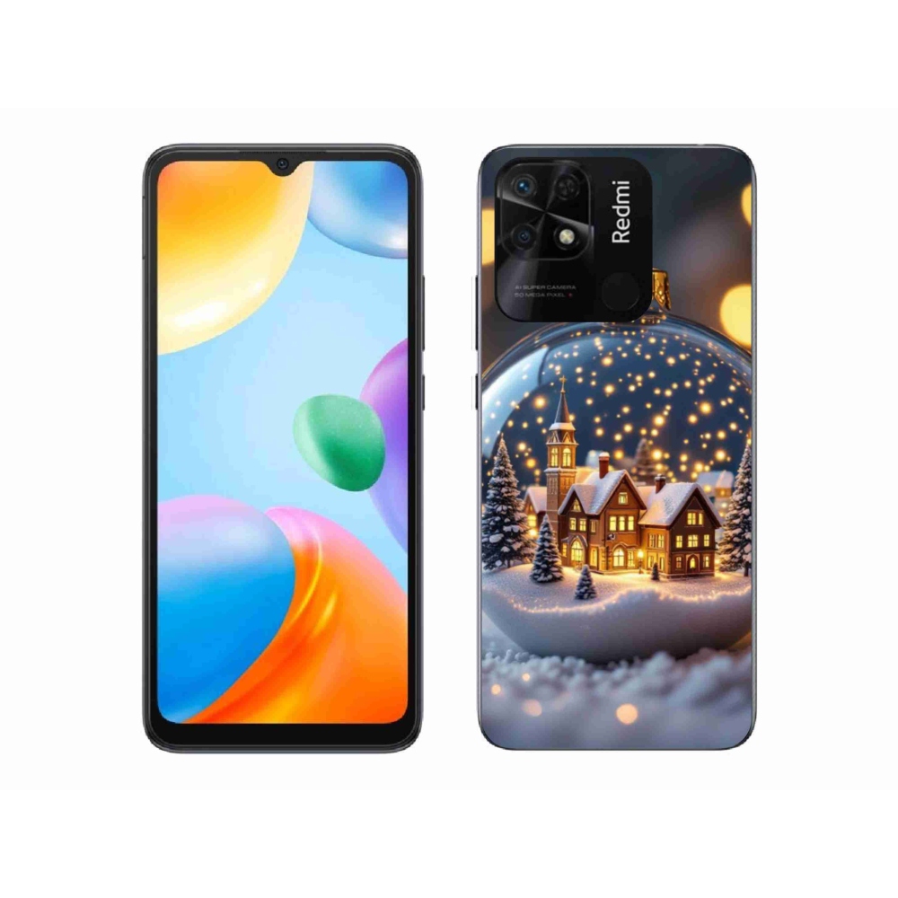 Gelový kryt mmCase na Xiaomi Redmi 10C - vánoční koule 4