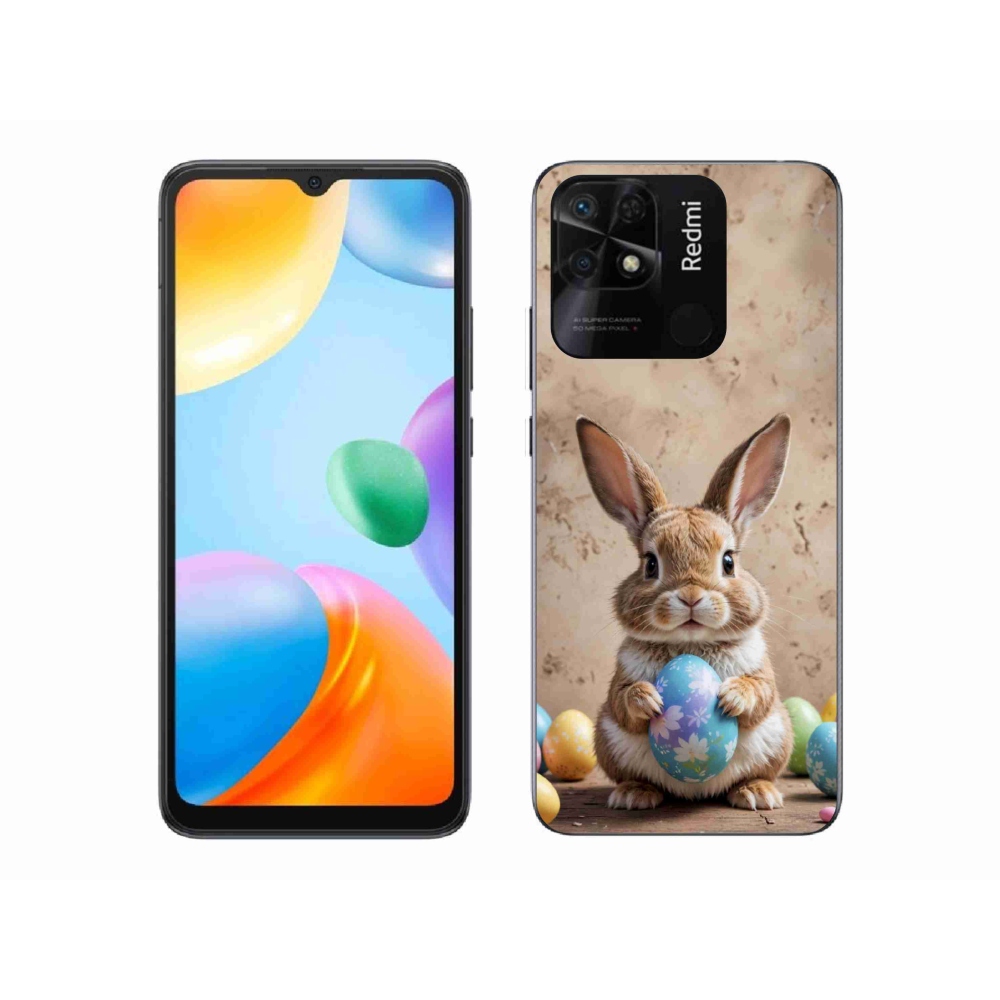 Gelový kryt mmCase na Xiaomi Redmi 10C - velikonoční králíček