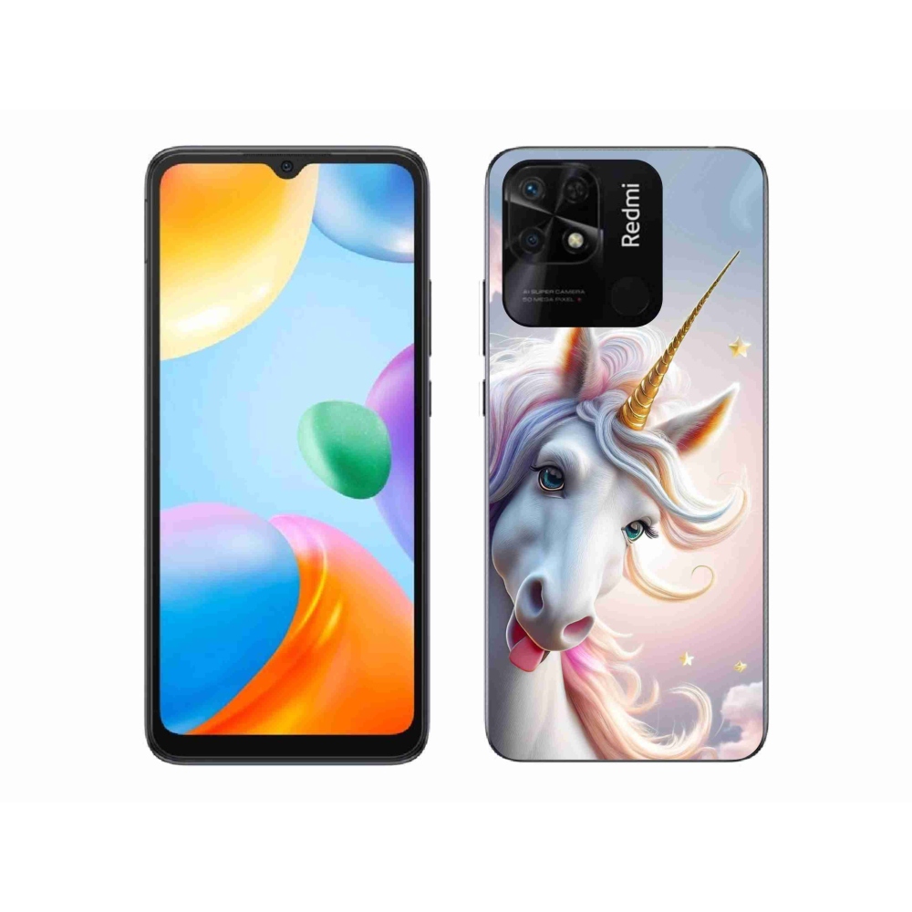 Gelový kryt mmCase na Xiaomi Redmi 10C - veselý jednorožec