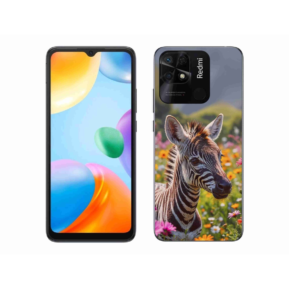 Gelový kryt mmCase na Xiaomi Redmi 10C - zebra na louce