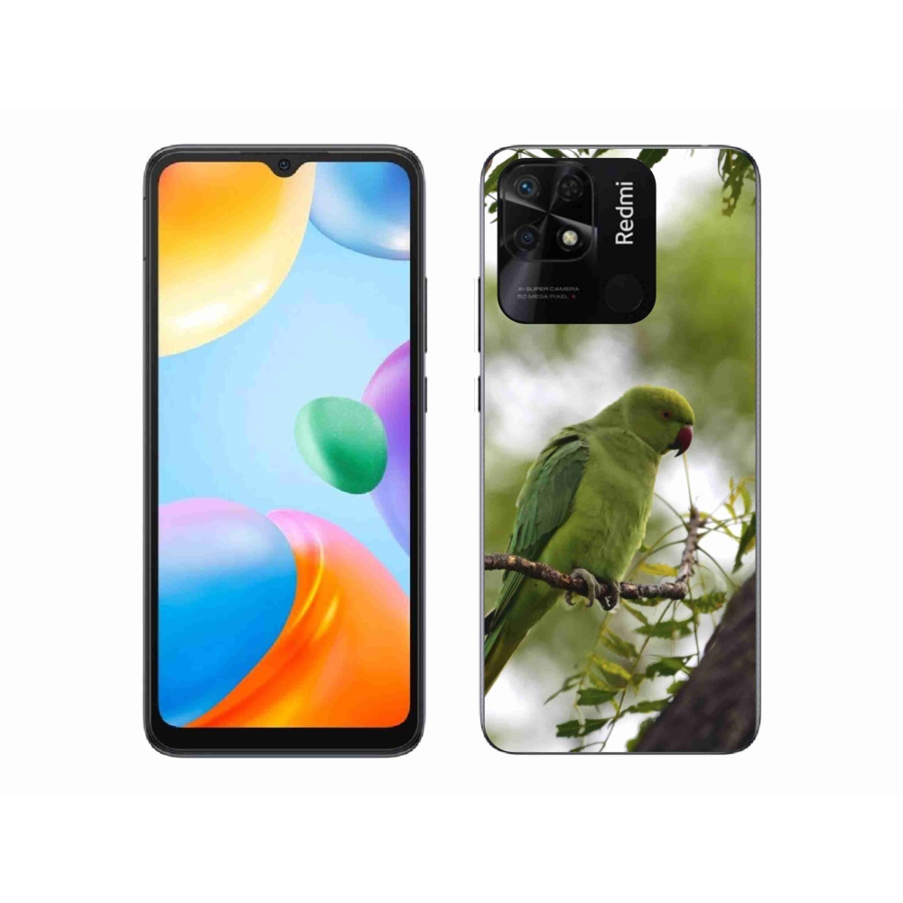 Gelový kryt mmCase na Xiaomi Redmi 10C - zelený papoušek