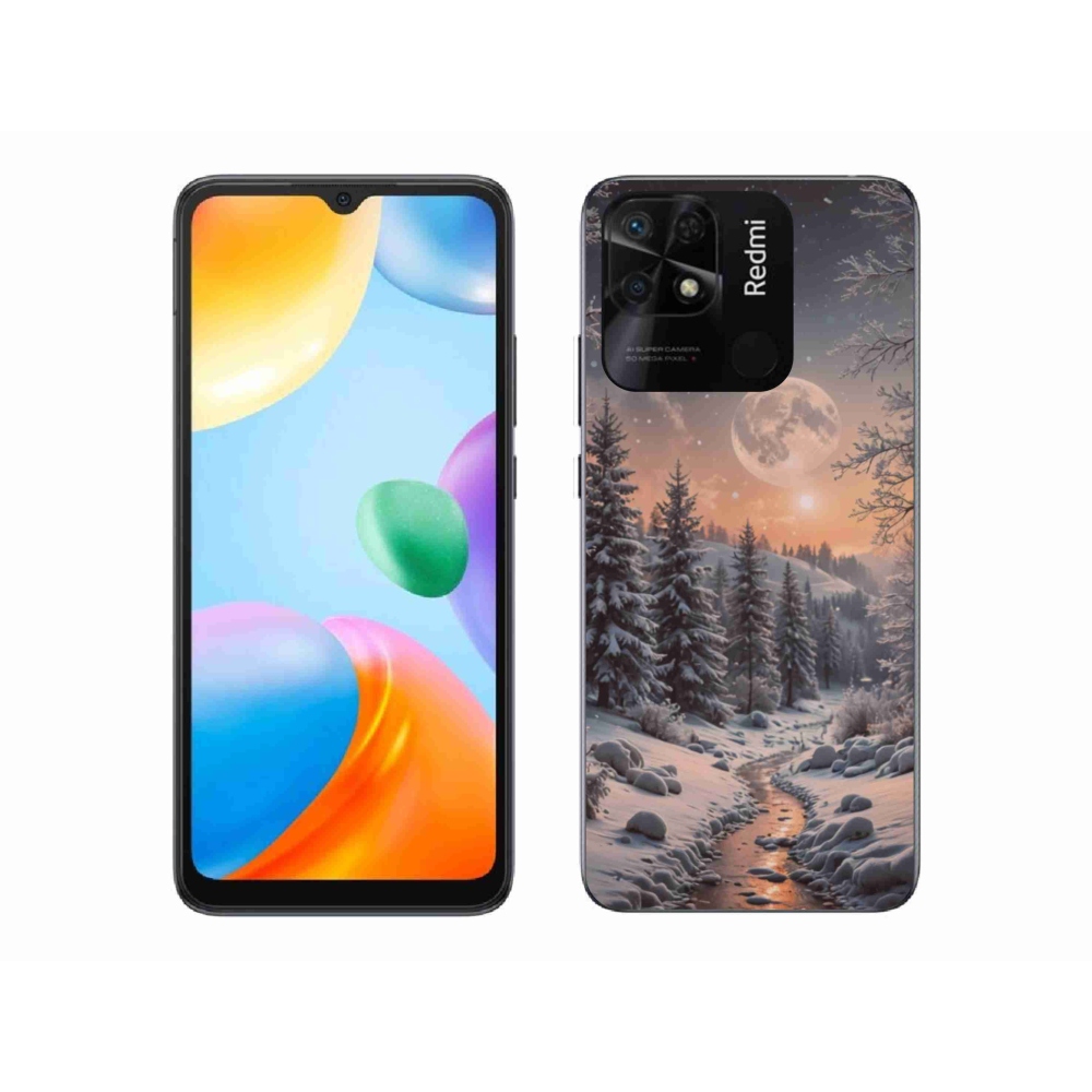 Gelový kryt mmCase na Xiaomi Redmi 10C - zimní krajina 2