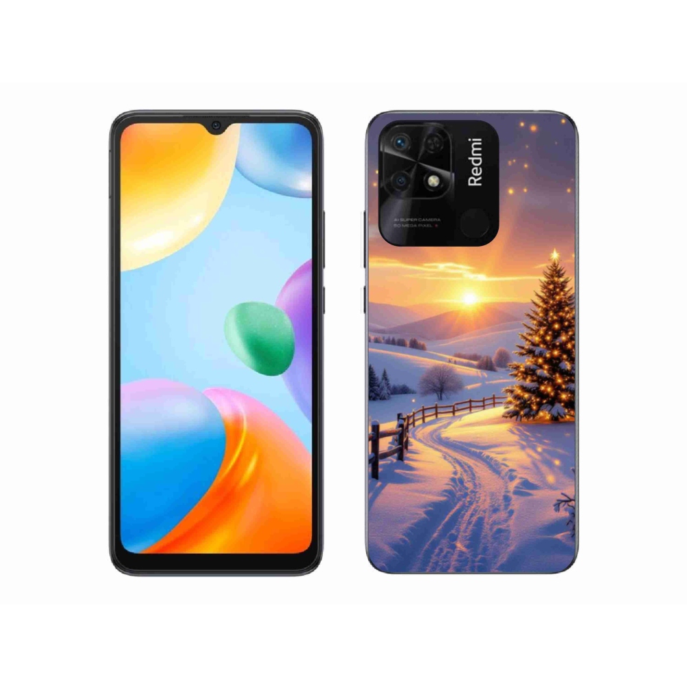 Gelový kryt mmCase na Xiaomi Redmi 10C - zimní krajina