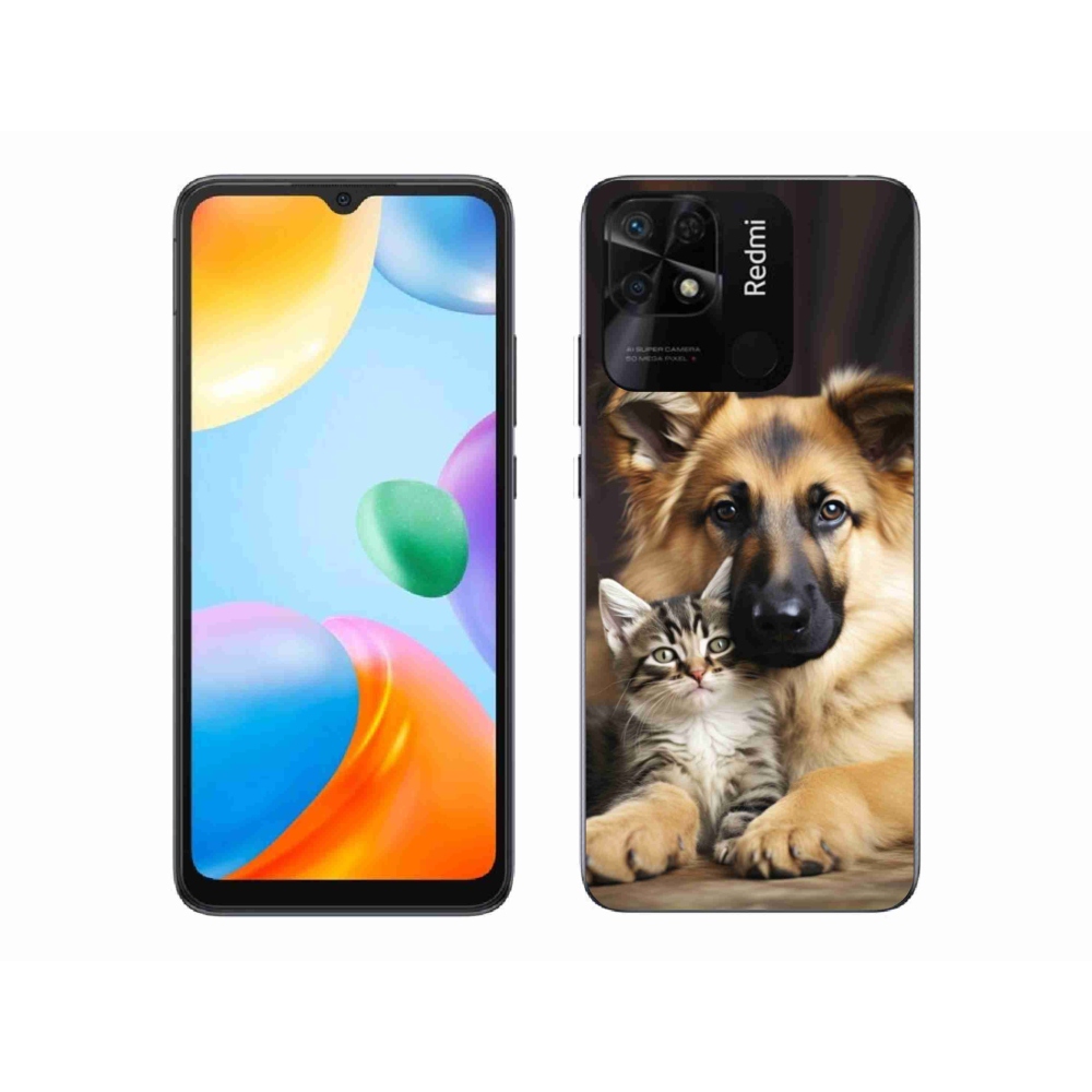 Gelový kryt mmCase na Xiaomi Redmi 10C - zvířecí přátelství