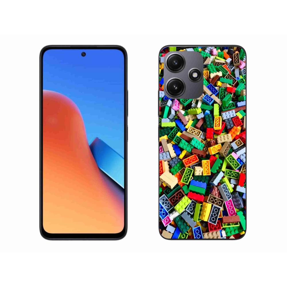 Gelový kryt mmCase na Xiaomi Redmi 12 5G - barevné stavební kostky