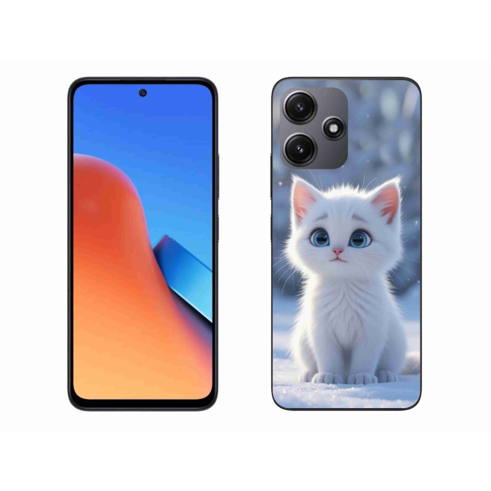Gelový kryt mmCase na Xiaomi Redmi 12 5G - bílé kotě 3