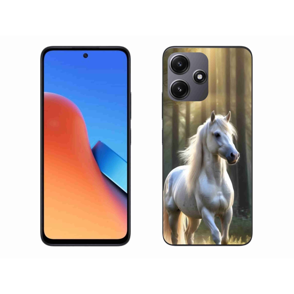 Gelový kryt mmCase na Xiaomi Redmi 12 5G - bílý kůň 3