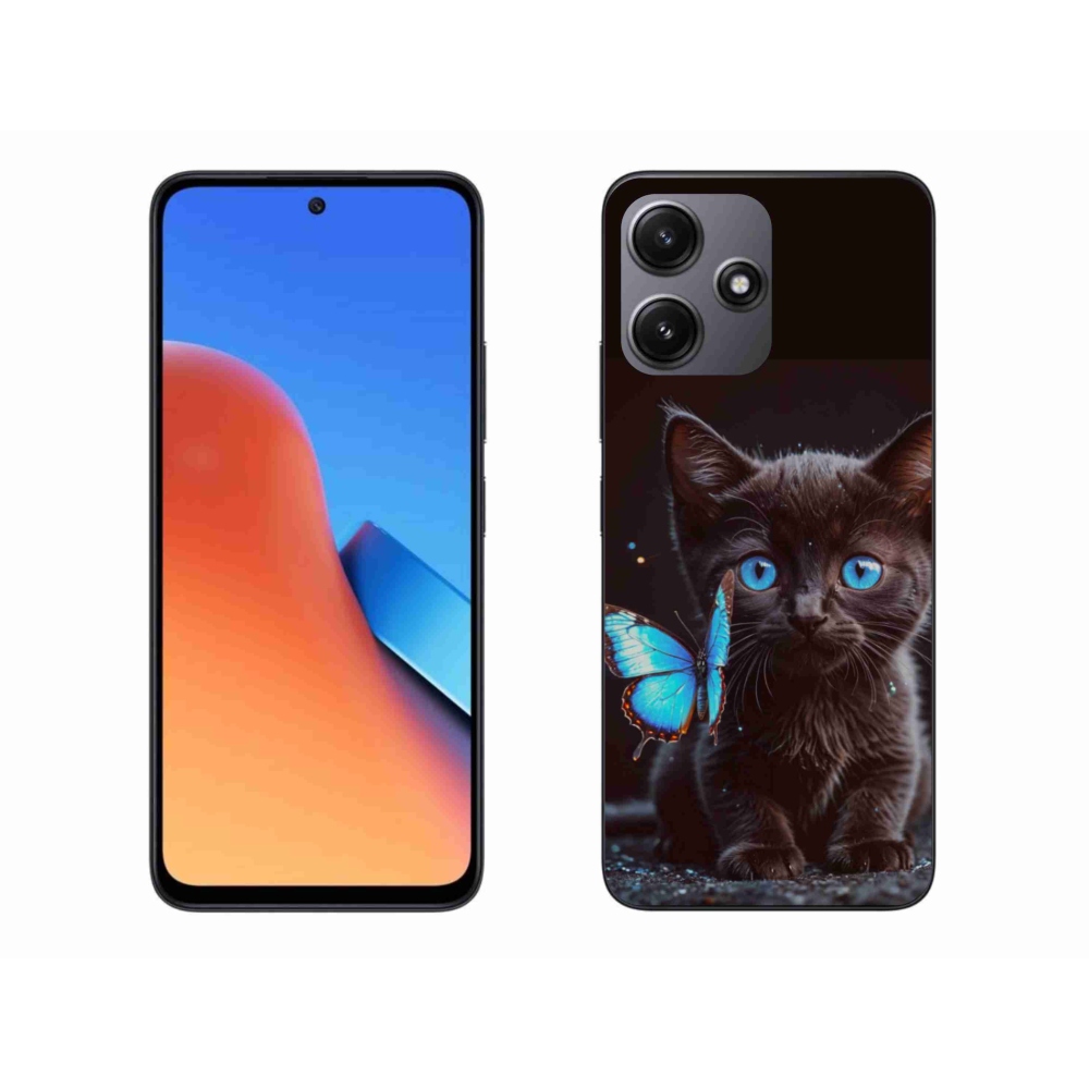 Gelový kryt mmCase na Xiaomi Redmi 12 5G - černé kotě 3