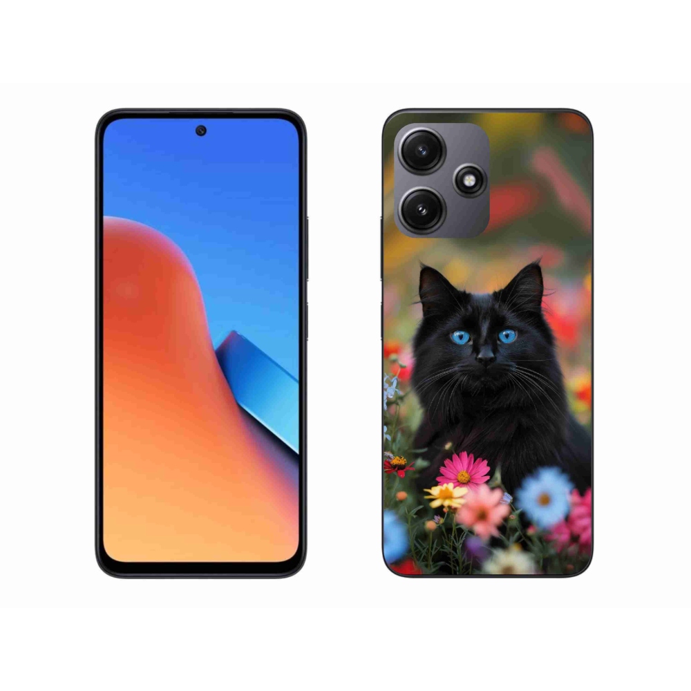 Gelový kryt mmCase na Xiaomi Redmi 12 5G - černé kotě 4