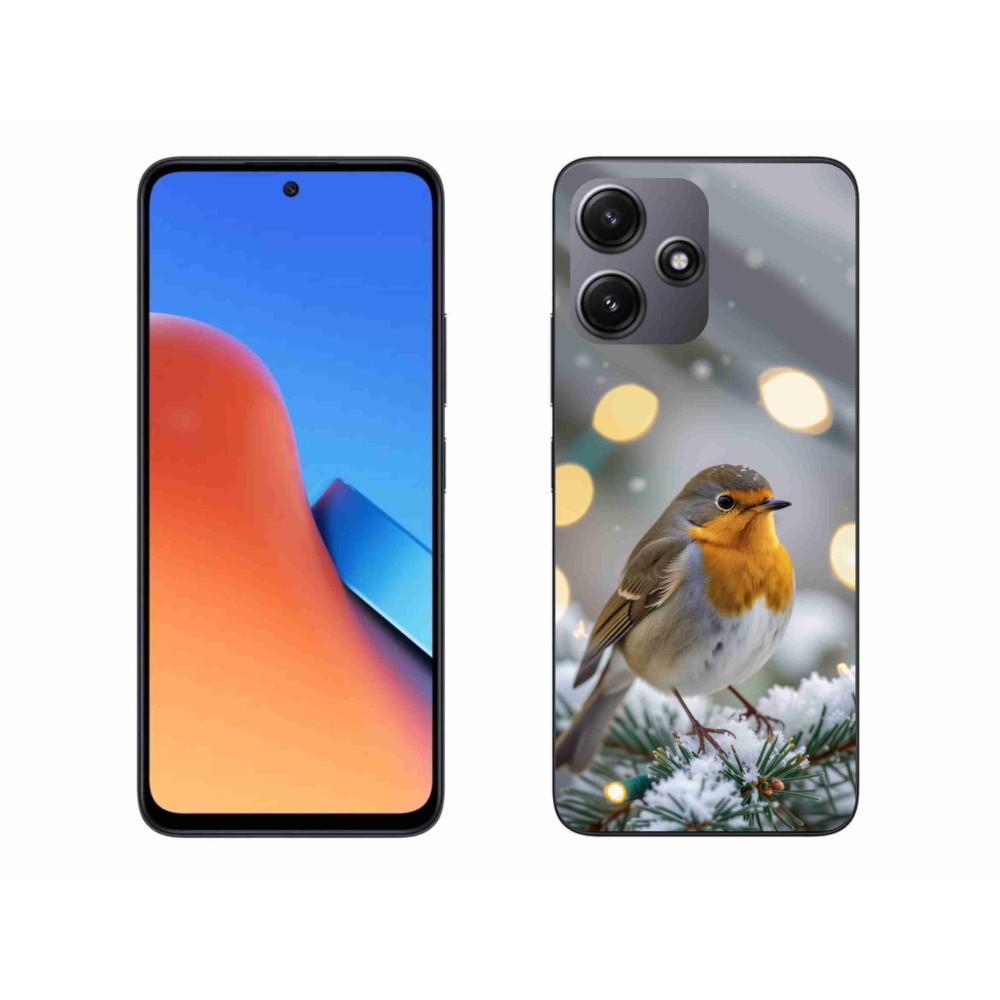 Gelový kryt mmCase na Xiaomi Redmi 12 5G - červenka v zimě