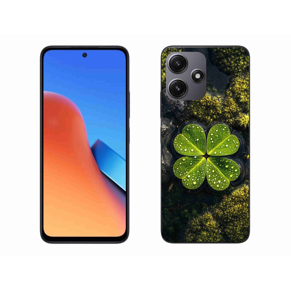 Gelový kryt mmCase na Xiaomi Redmi 12 5G - čtyřlístek