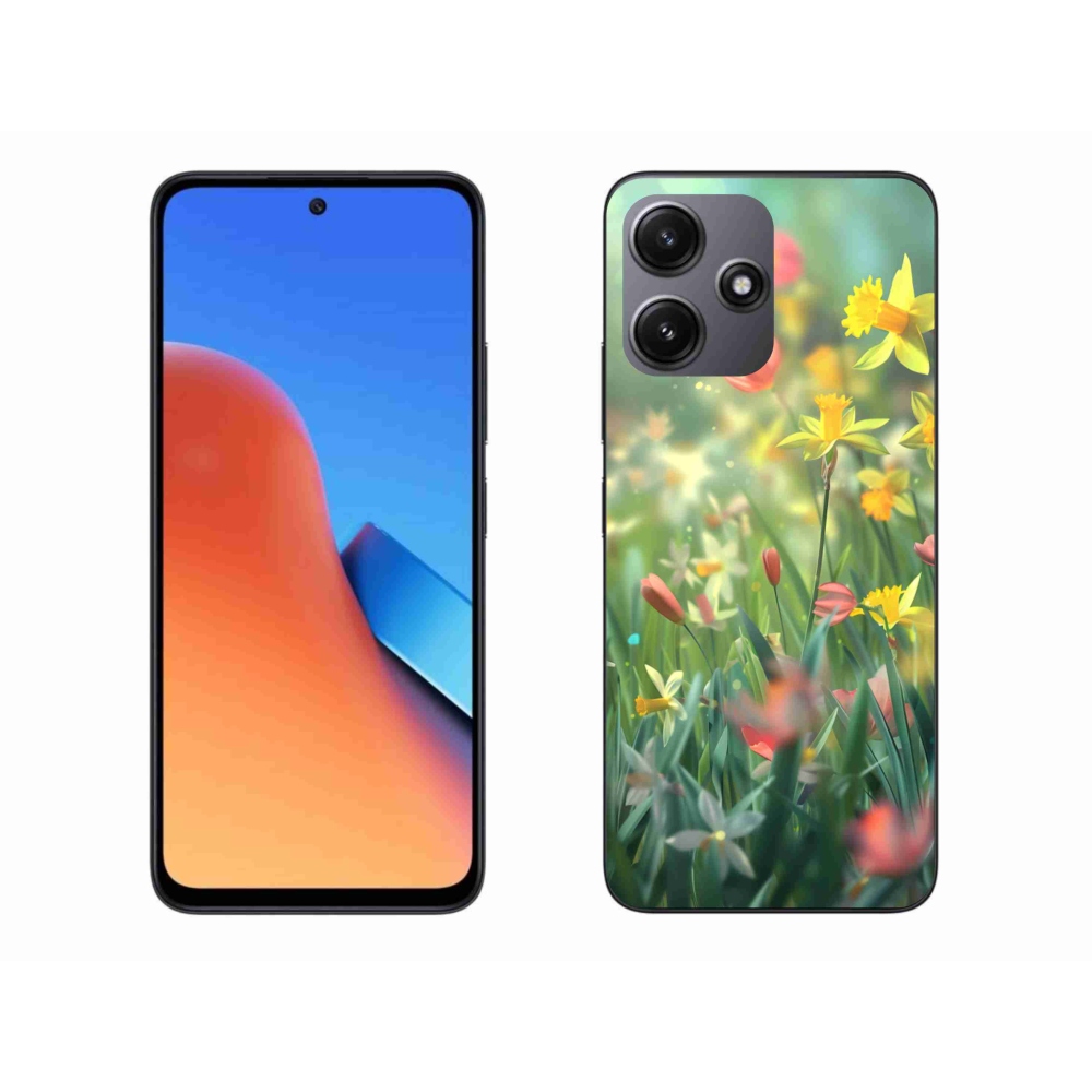 Gelový kryt mmCase na Xiaomi Redmi 12 5G - jarní květy