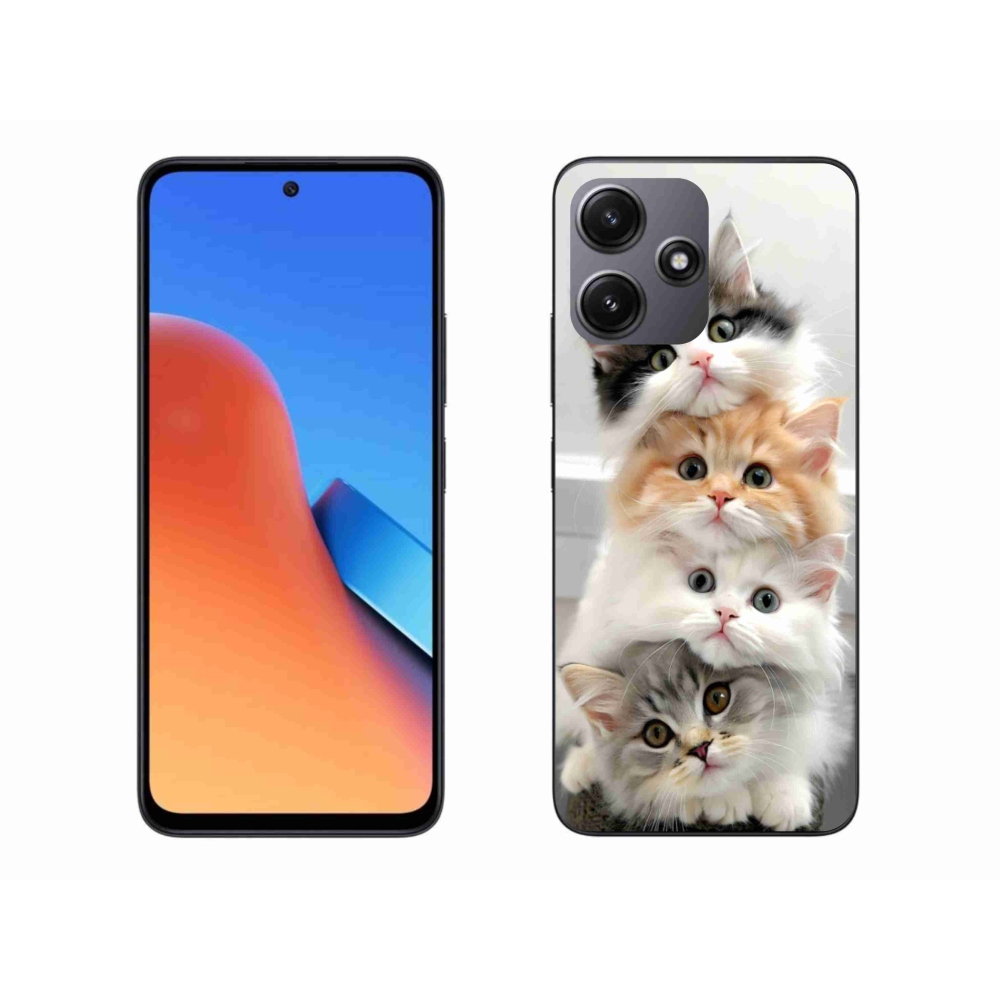 Gelový kryt mmCase na Xiaomi Redmi 12 5G - kočičí parta