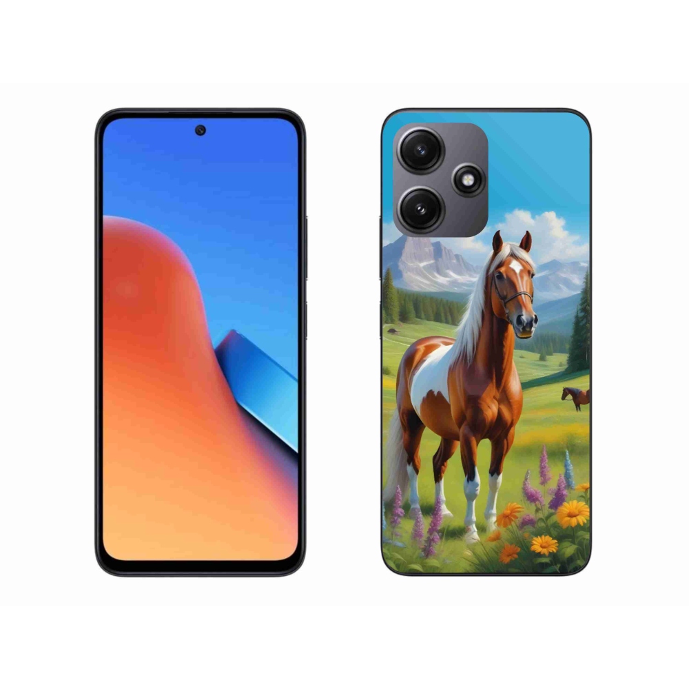 Gelový kryt mmCase na Xiaomi Redmi 12 5G - kůň na louce
