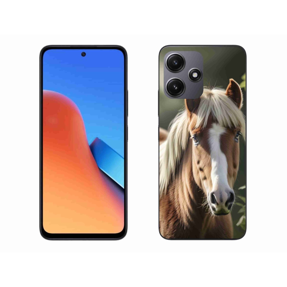 Gelový kryt mmCase na Xiaomi Redmi 12 5G - kůň se světlou hřívou
