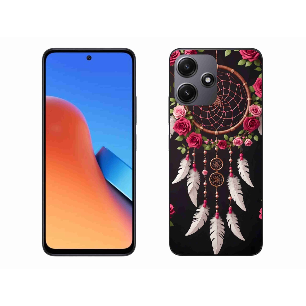 Gelový kryt mmCase na Xiaomi Redmi 12 5G - lapač snů s růžemi