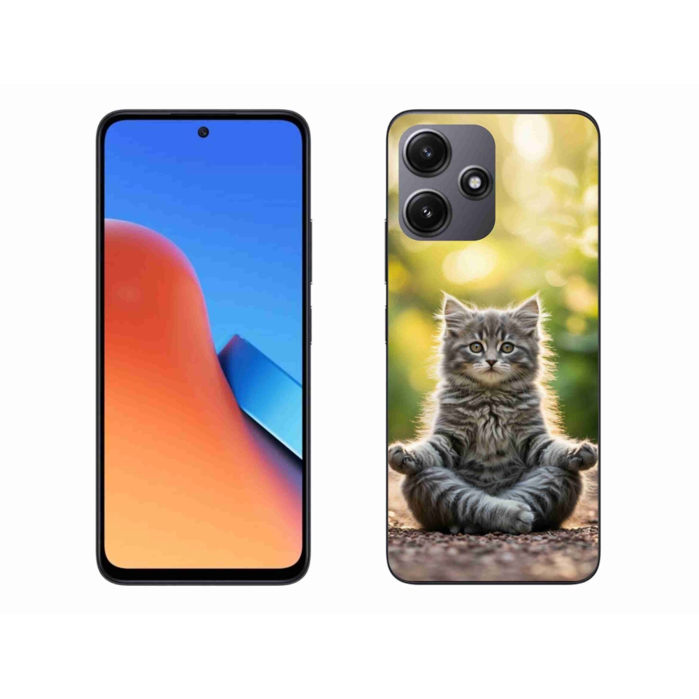 Gelový kryt mmCase na Xiaomi Redmi 12 5G - meditující kotě