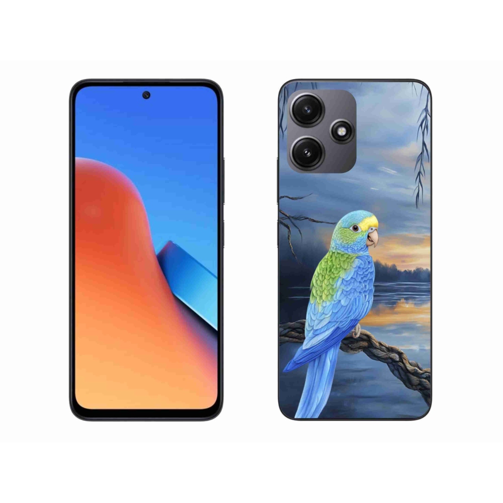 Gelový kryt mmCase na Xiaomi Redmi 12 5G - modrý papoušek